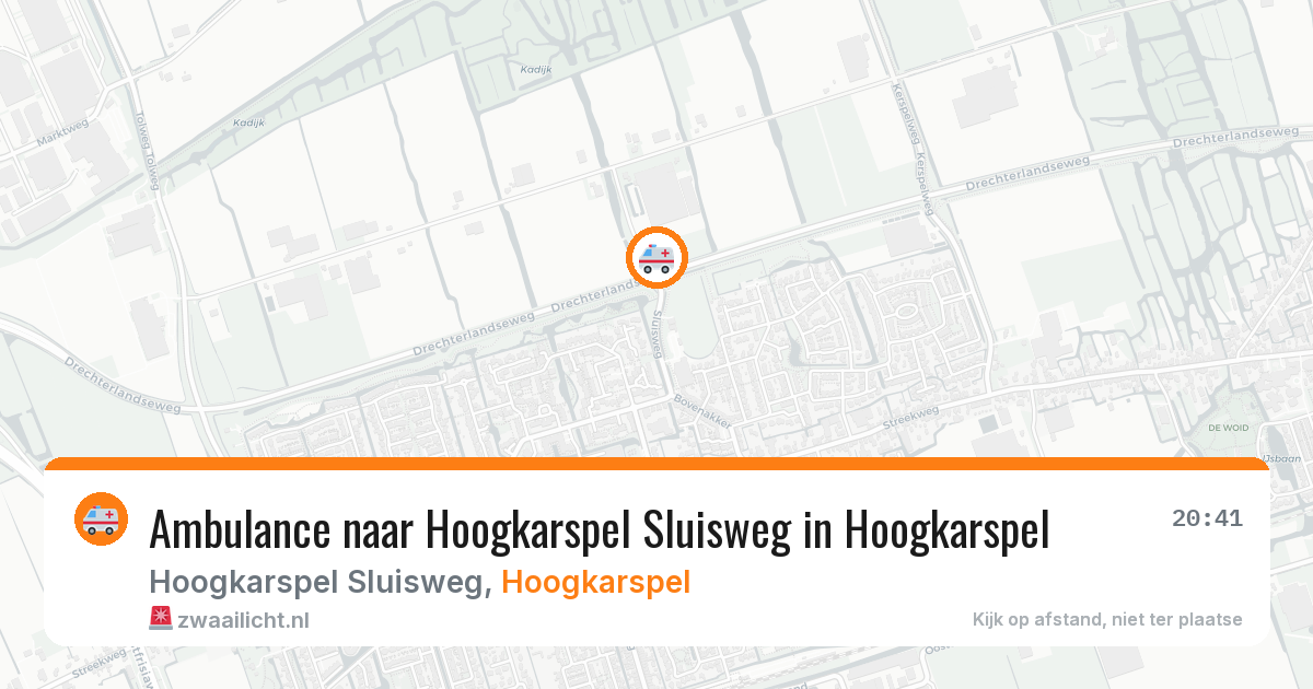Ambulance naar Hoogkarspel Sluisweg in Hoogkarspel — 8 feb 2026