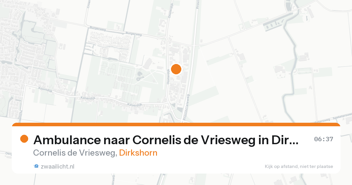 Ambulance naar Cornelis de Vriesweg in Dirkshorn — 8 feb 2026
