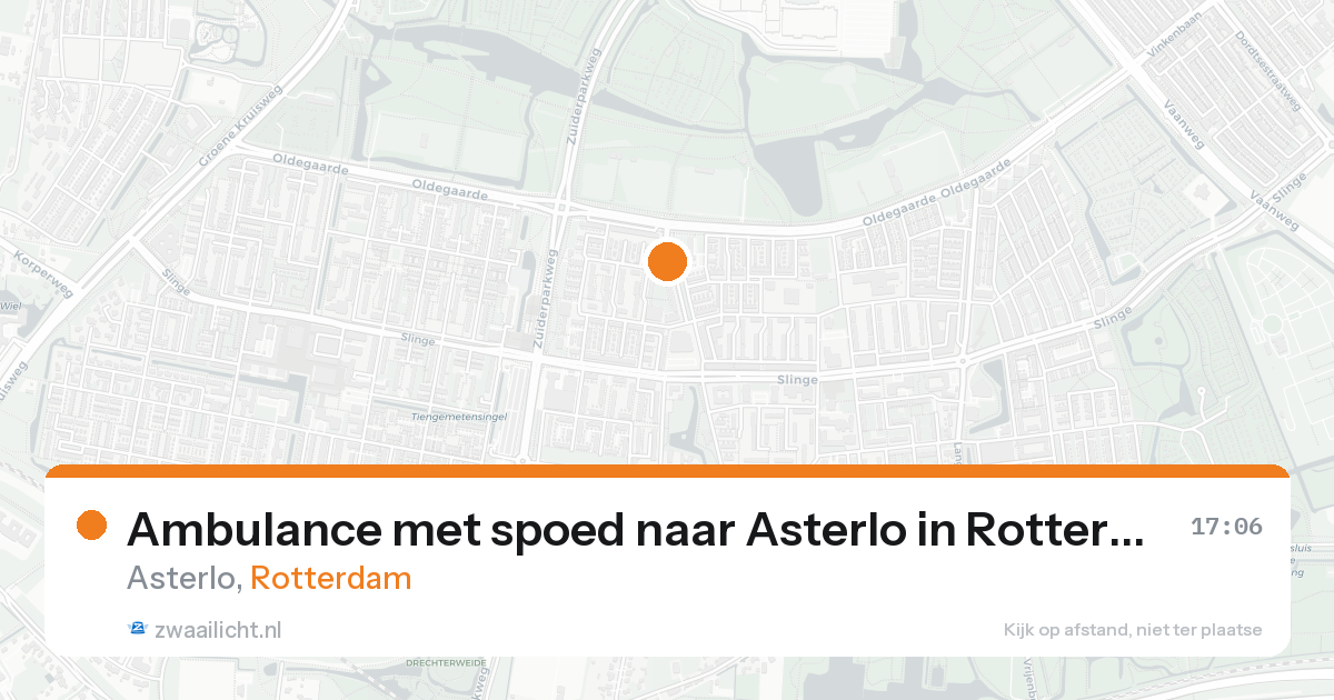Ambulance met spoed naar Asterlo in Rotterdam — 21 aug 2026