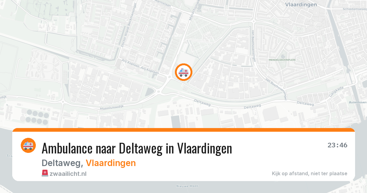 Ambulance naar Deltaweg in Vlaardingen — 28 jul 2026
