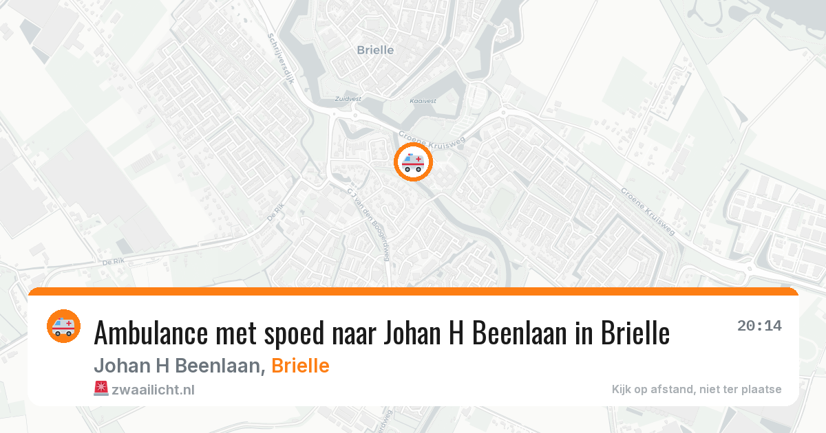 Ambulance met spoed naar Johan H Beenlaan in Brielle — 10 aug 2026