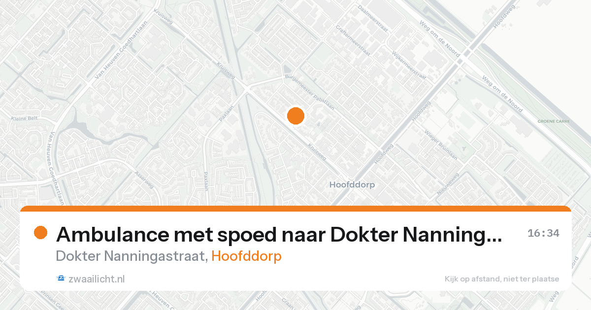 Ambulance met spoed naar Dokter Nanningastraat in Hoofddorp — 31 jan 2026
