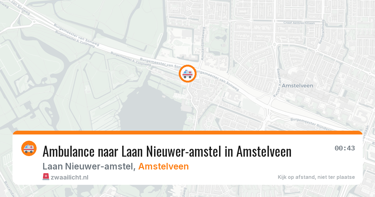 Ambulance naar Laan Nieuwer-amstel in Amstelveen — 29 jun 2026