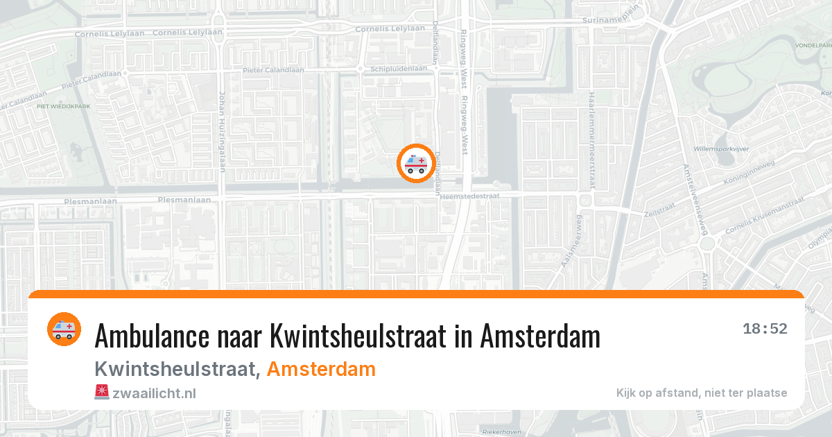 Ambulance naar Kwintsheulstraat in Amsterdam — 11 apr 2026