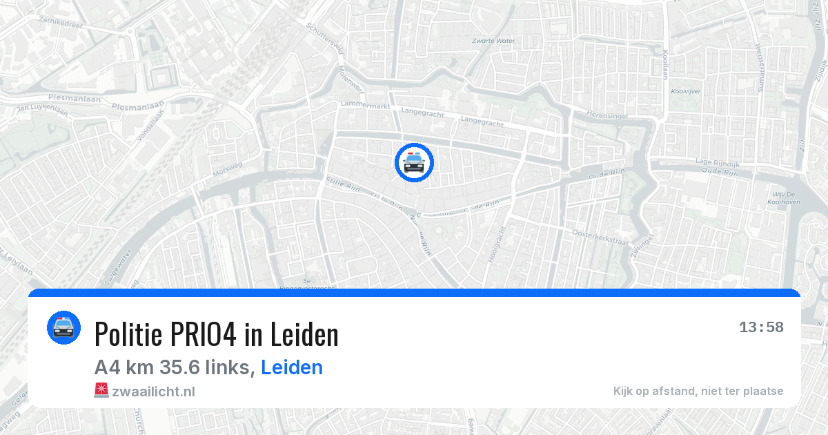 Politie PRIO4 in Leiden — 24 mei 2026 | 🚨 Zwaailicht.nl