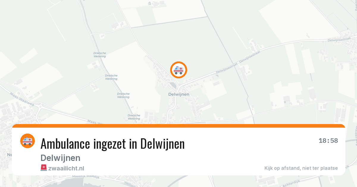 Ambulance ingezet in Delwijnen — 20 feb 2026