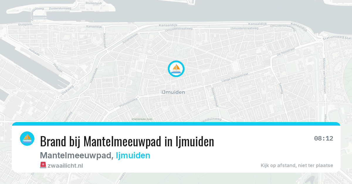 Brand bij Mantelmeeuwpad in Ijmuiden — 28 jun 2026