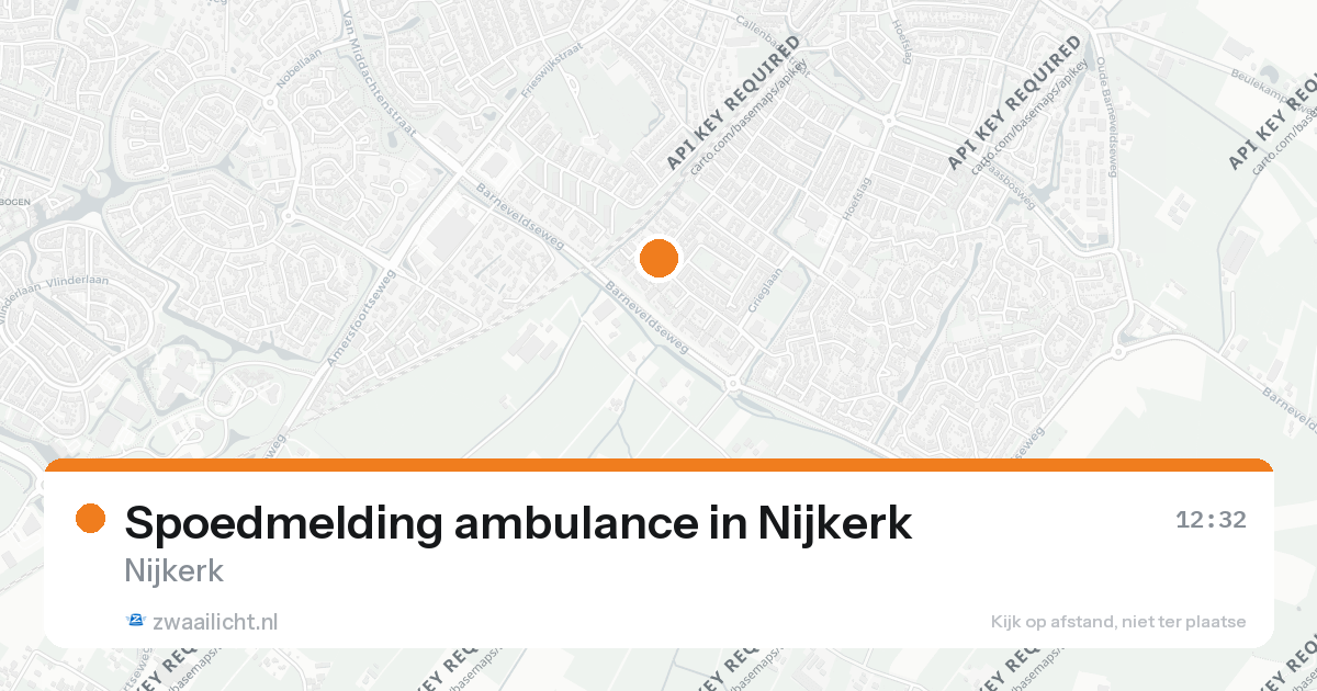 Spoedmelding ambulance in Nijkerk — 26 aug 2026