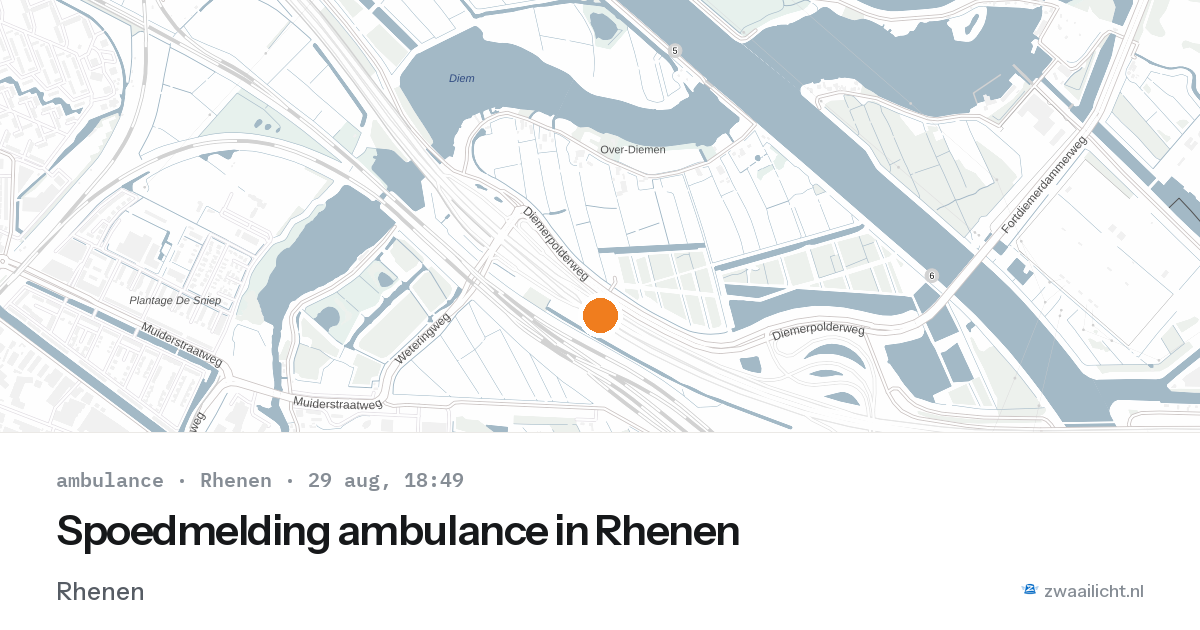 Spoedmelding ambulance in Rhenen — 29 aug 2026