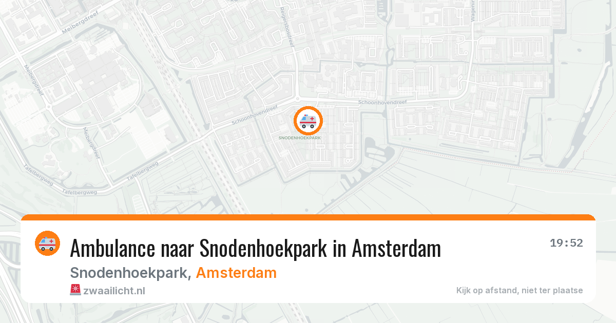 Ambulance naar Snodenhoekpark in Amsterdam — 20 jun 2026