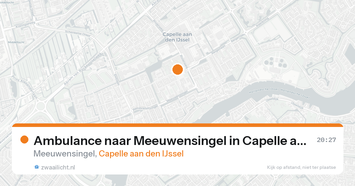 Ambulance naar Meeuwensingel in Capelle aan den IJssel — 30 jan 2026