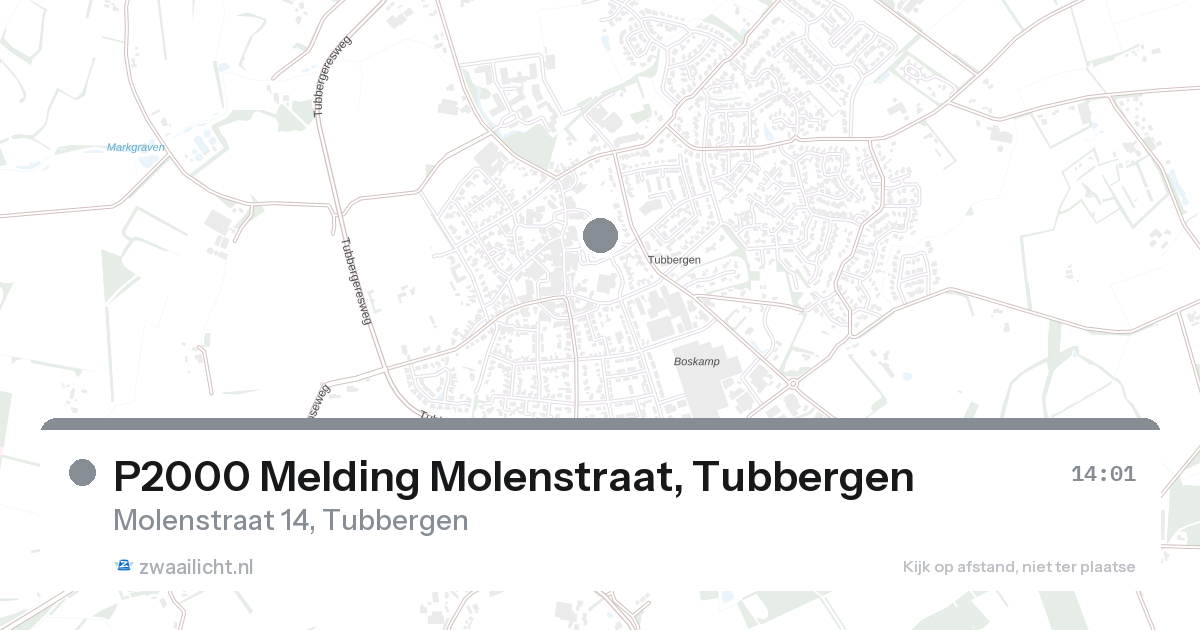 P2000 Melding Molenstraat, Tubbergen — 17 aug 2026
