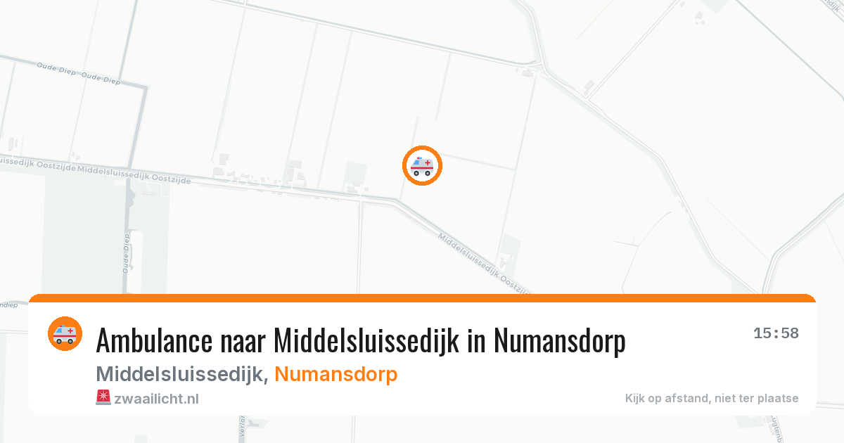 Ambulance naar Middelsluissedijk in Numansdorp — 31 jul 2026