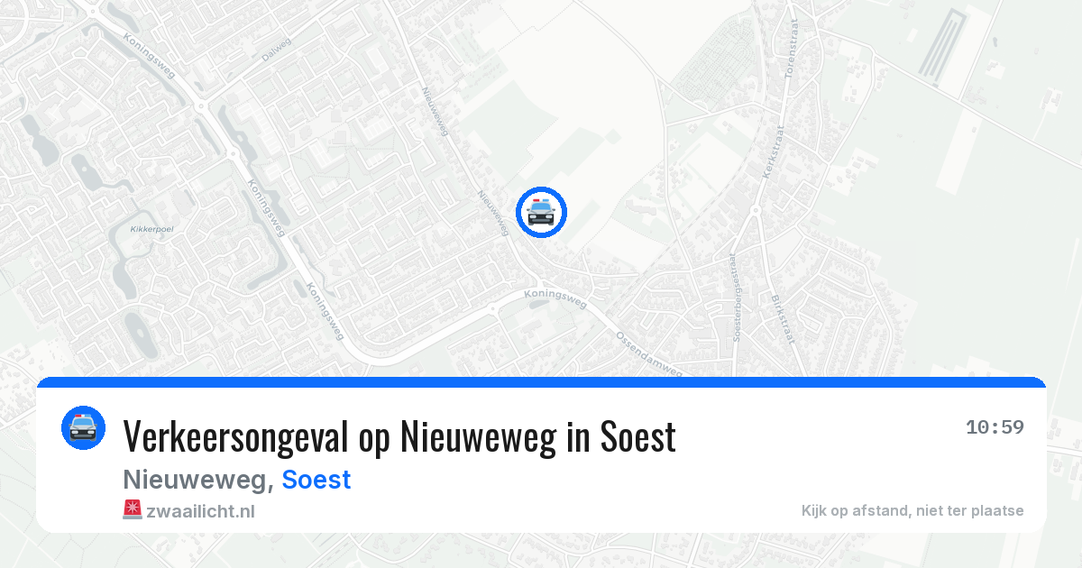 Verkeersongeval op Nieuweweg in Soest — 29 jun 2026