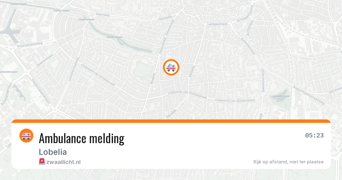 Ambulance melding — 20 mei 2026