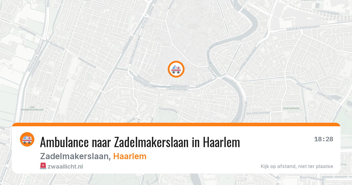 Ambulance naar Zadelmakerslaan in Haarlem — 16 mrt 2026