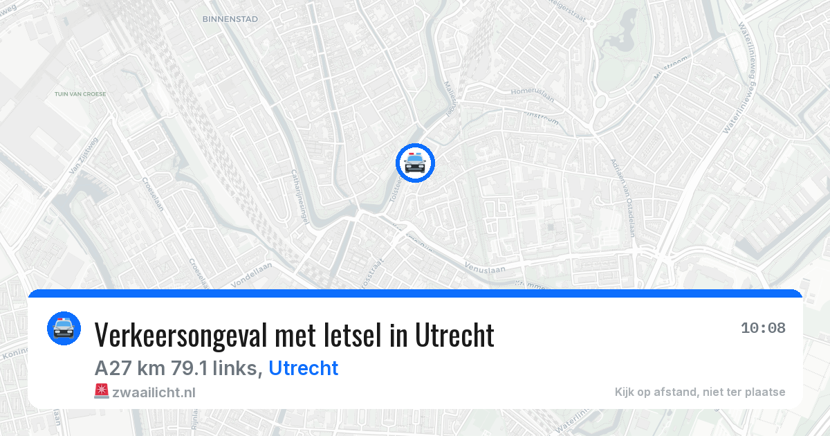 Verkeersongeval met letsel in Utrecht — 15 jul 2026