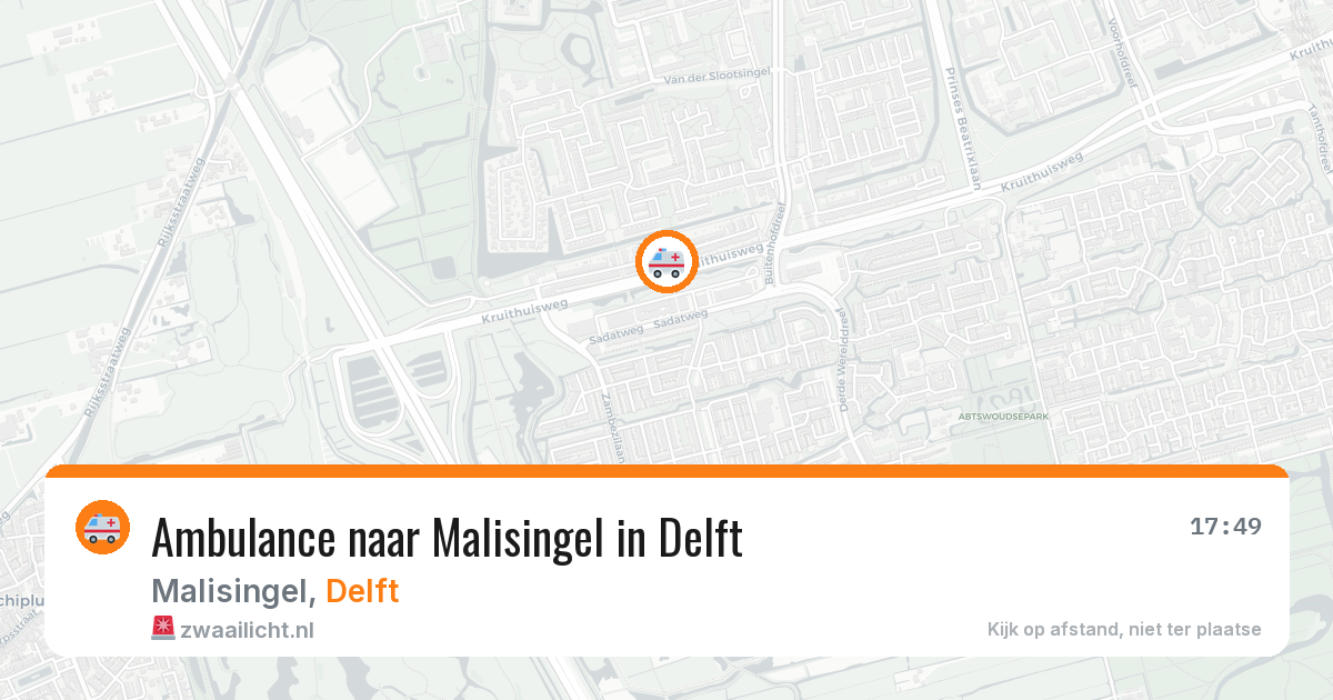 Ambulance naar Malisingel in Delft — 26 feb 2026