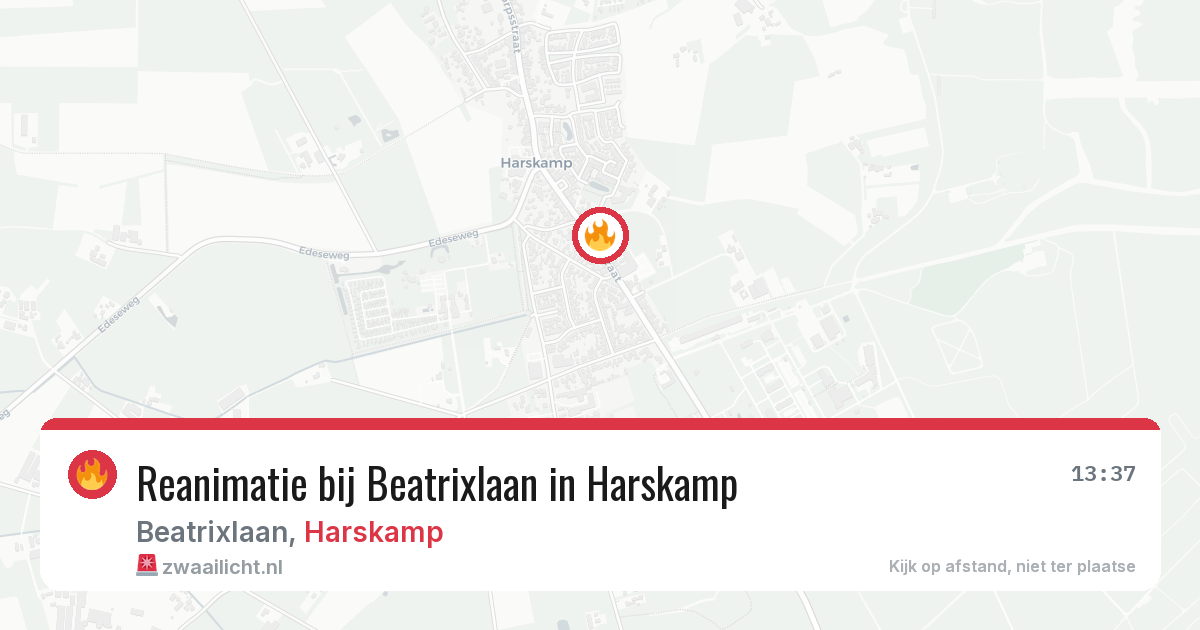 Reanimatie bij Beatrixlaan in Harskamp — 25 feb 2026