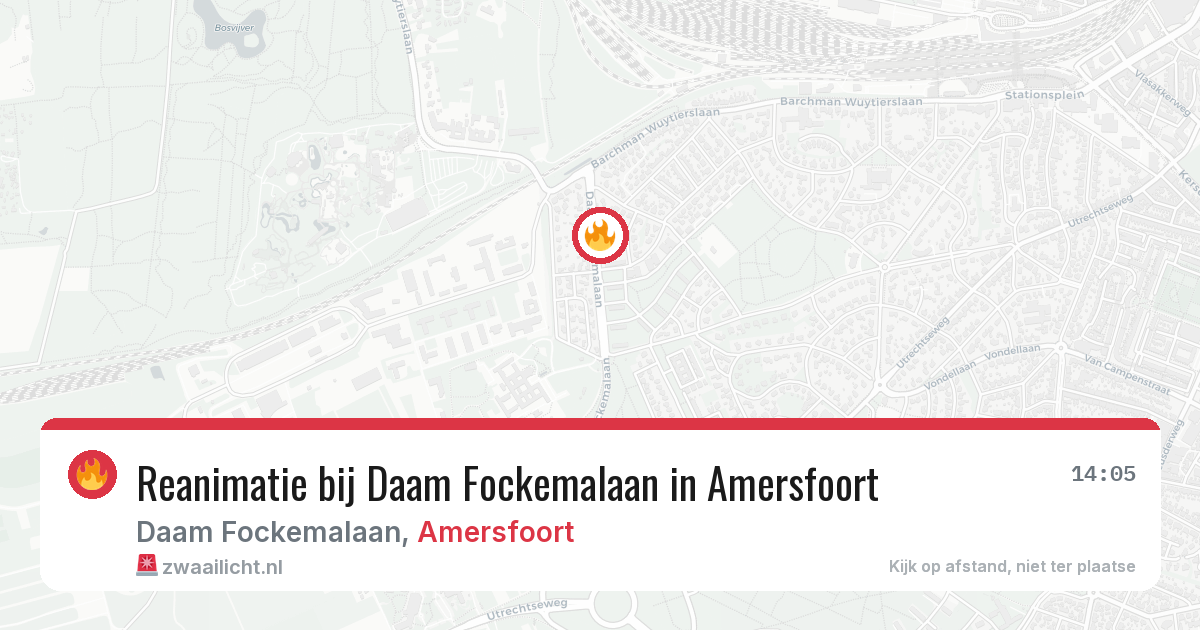 Reanimatie bij Daam Fockemalaan in Amersfoort — 12 jun 2026