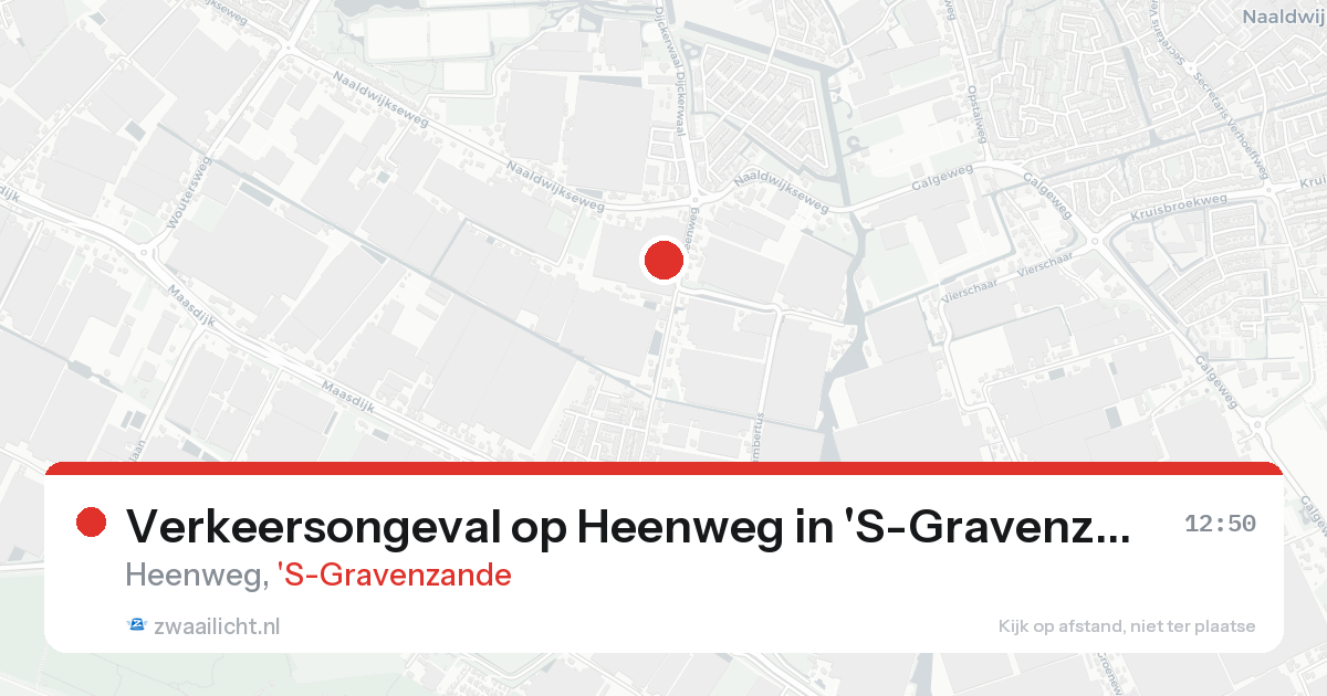 Verkeersongeval op Heenweg in 'S-Gravenzande — 21 aug 2026