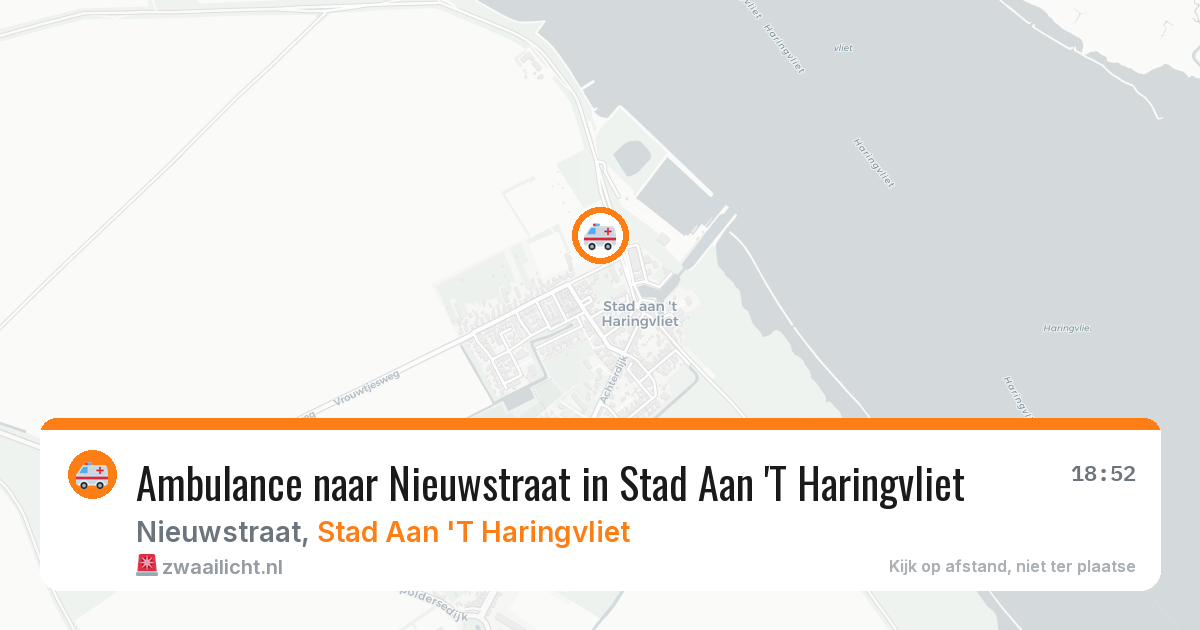 Ambulance naar Nieuwstraat in Stad Aan 'T Haringvliet — 5 jul 2026