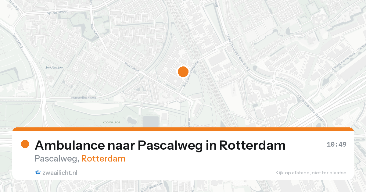 Ambulance naar Pascalweg in Rotterdam — 7 feb 2026