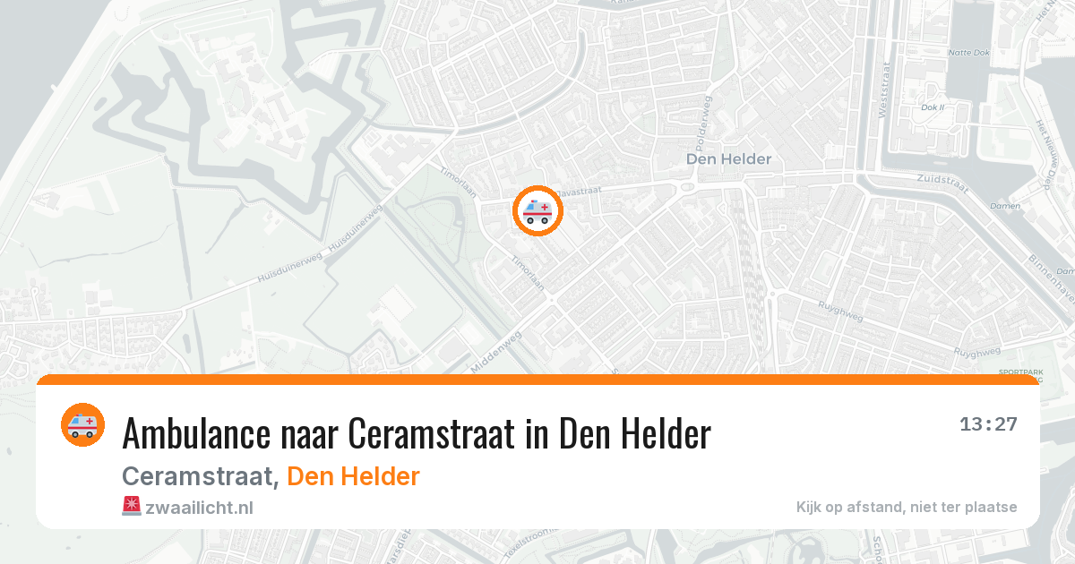 Ambulance naar Ceramstraat in Den Helder — 4 mei 2026