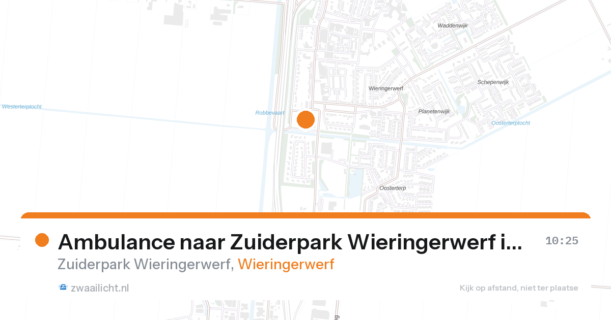 Ambulance naar Zuiderpark Wieringerwerf in Wieringerwerf — 23 aug 2026