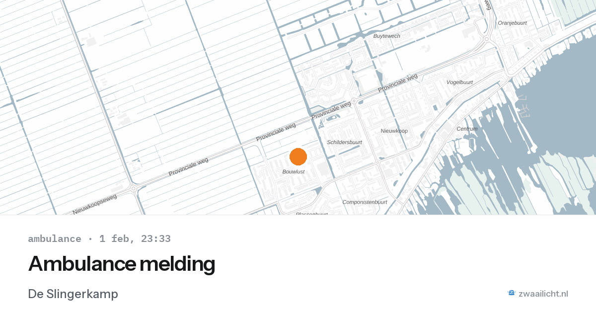 Ambulance melding — 1 feb 2026