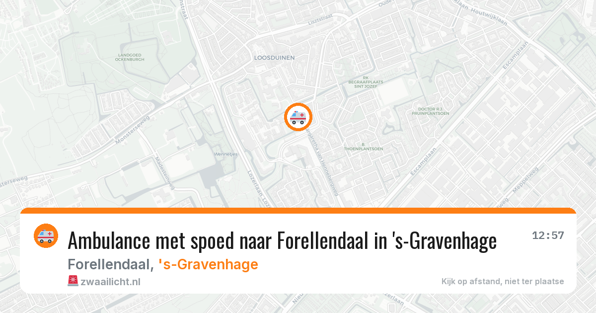 Ambulance met spoed naar Forellendaal in 's-Gravenhage — 8 feb 2026
