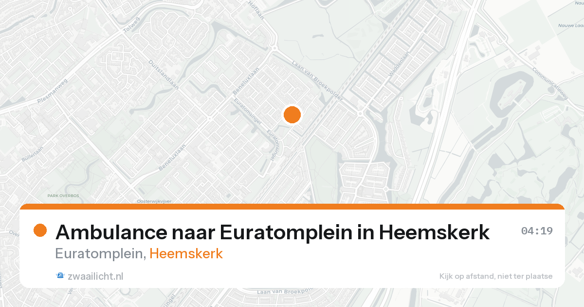 Ambulance naar Euratomplein in Heemskerk — 2 jun 2026