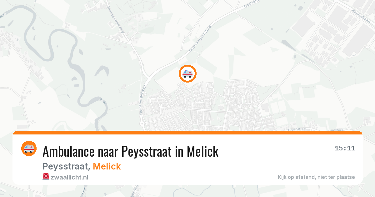 Ambulance naar Peysstraat in Melick — 23 jul 2026