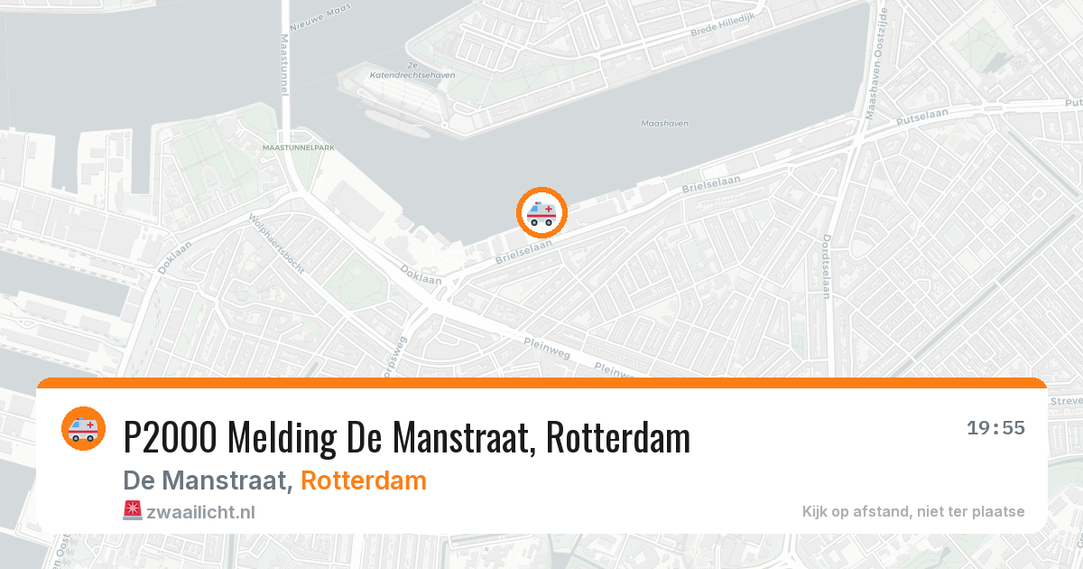 P2000 Melding De Manstraat, Rotterdam — 3 apr 2026