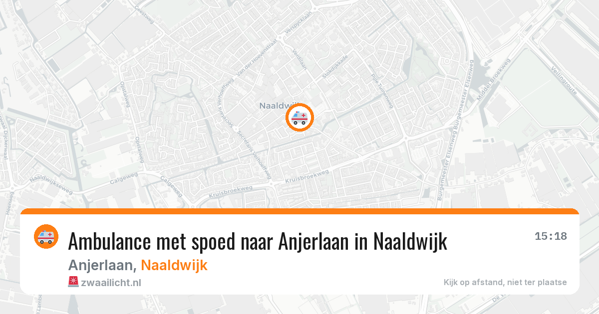 Ambulance met spoed naar Anjerlaan in Naaldwijk — 5 jun 2026