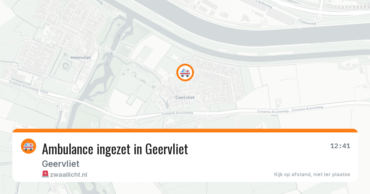 Ambulance ingezet in Geervliet — 23 mei 2026