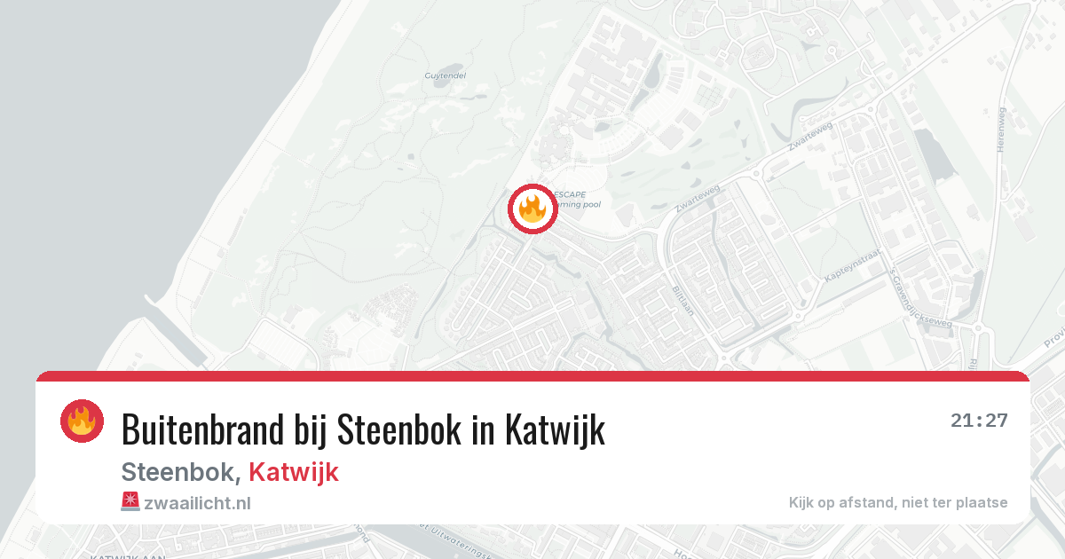 Buitenbrand bij Steenbok in Katwijk — 20 jul 2026