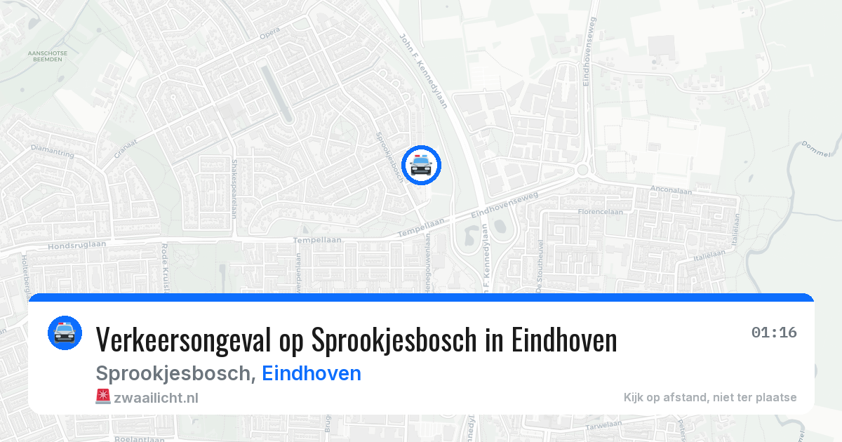 Verkeersongeval op Sprookjesbosch in Eindhoven — 30 mei 2026