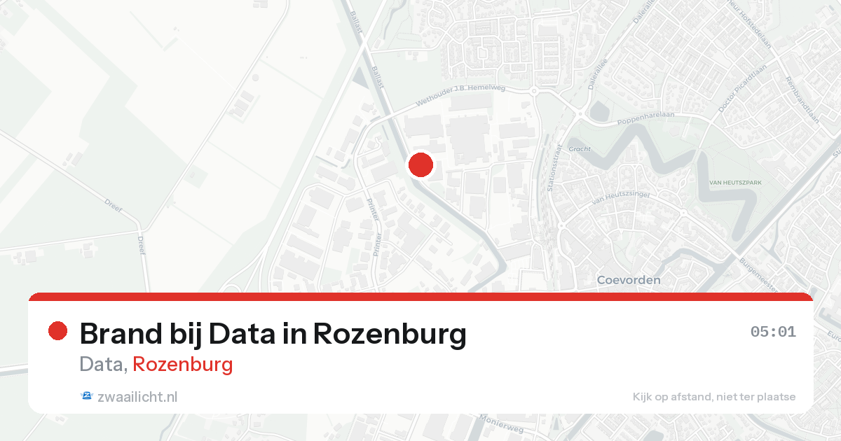 Brand bij Data in Rozenburg — 25 aug 2026