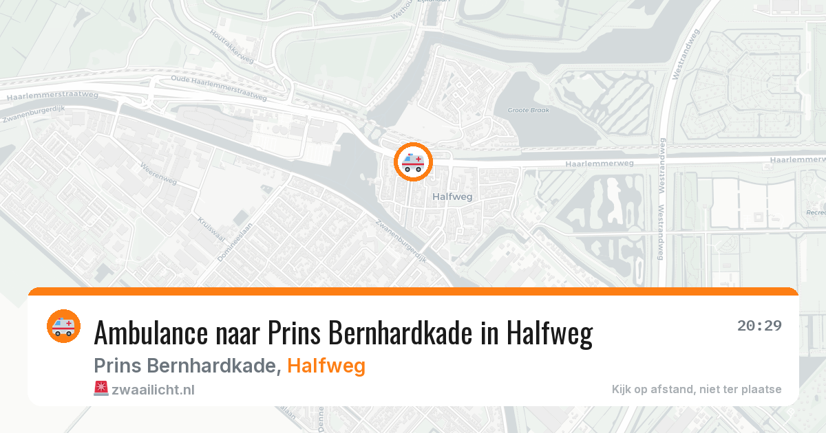 Ambulance naar Prins Bernhardkade in Halfweg — 9 mei 2026