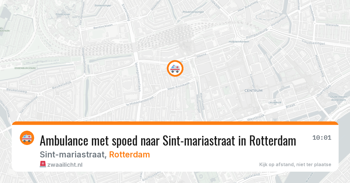 Ambulance met spoed naar Sint-mariastraat in Rotterdam — 9 feb 2026
