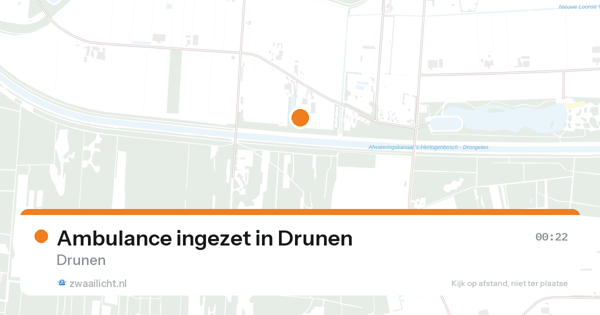Ambulance ingezet in Drunen — 26 aug 2026
