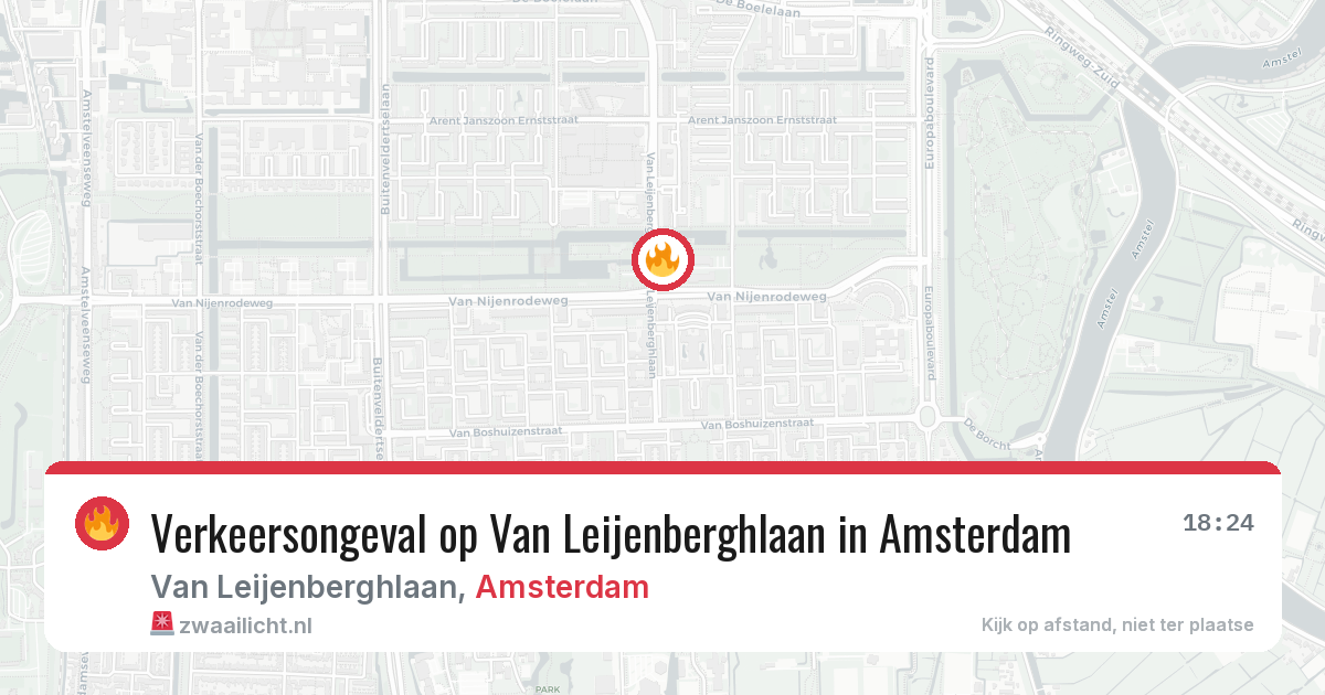 Verkeersongeval op Van Leijenberghlaan in Amsterdam — 28 mei 2026