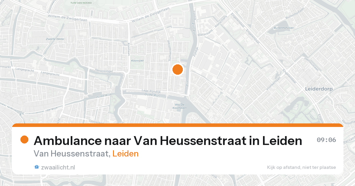 Ambulance naar Van Heussenstraat in Leiden — 7 feb 2026