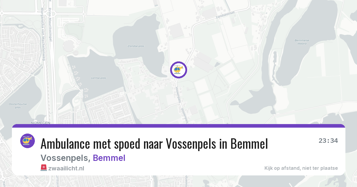 Ambulance met spoed naar Vossenpels in Bemmel — 23 jul 2026