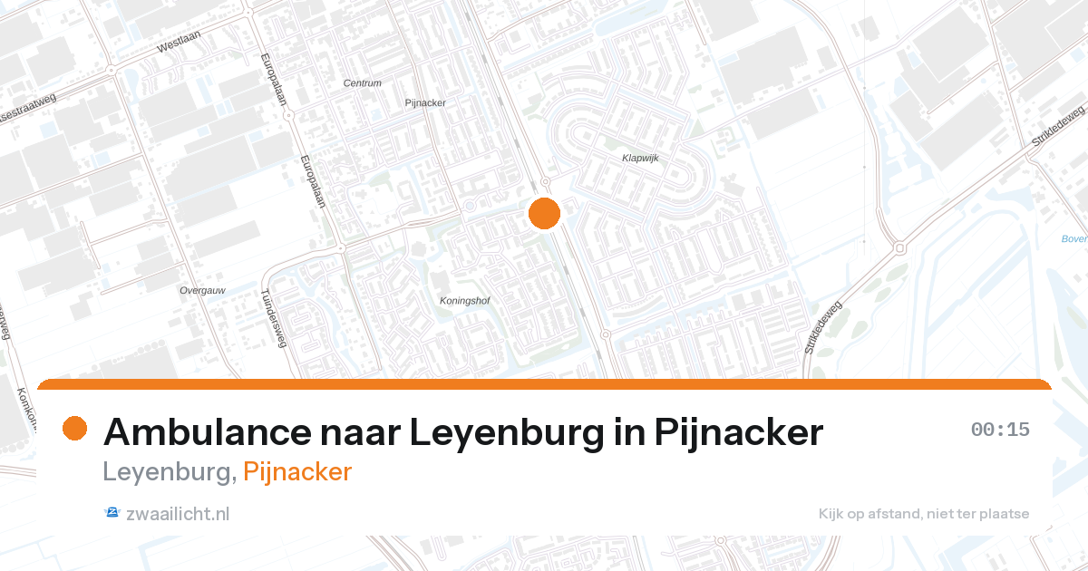 Ambulance naar Leyenburg in Pijnacker — 2 apr 2026
