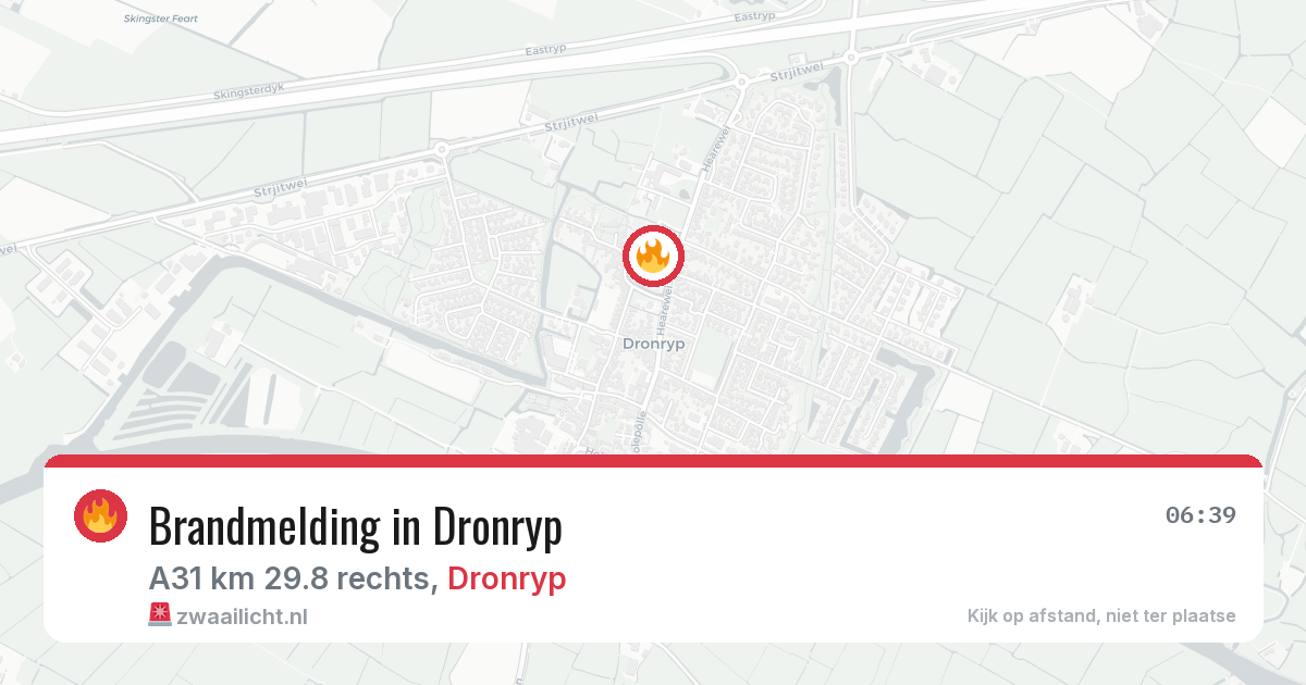 Brandmelding in Dronryp — 25 mrt 2026