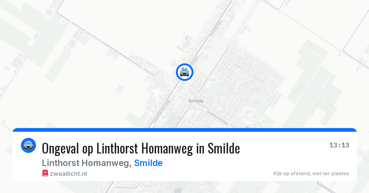 Ongeval op Linthorst Homanweg in Smilde — 26 jun 2026