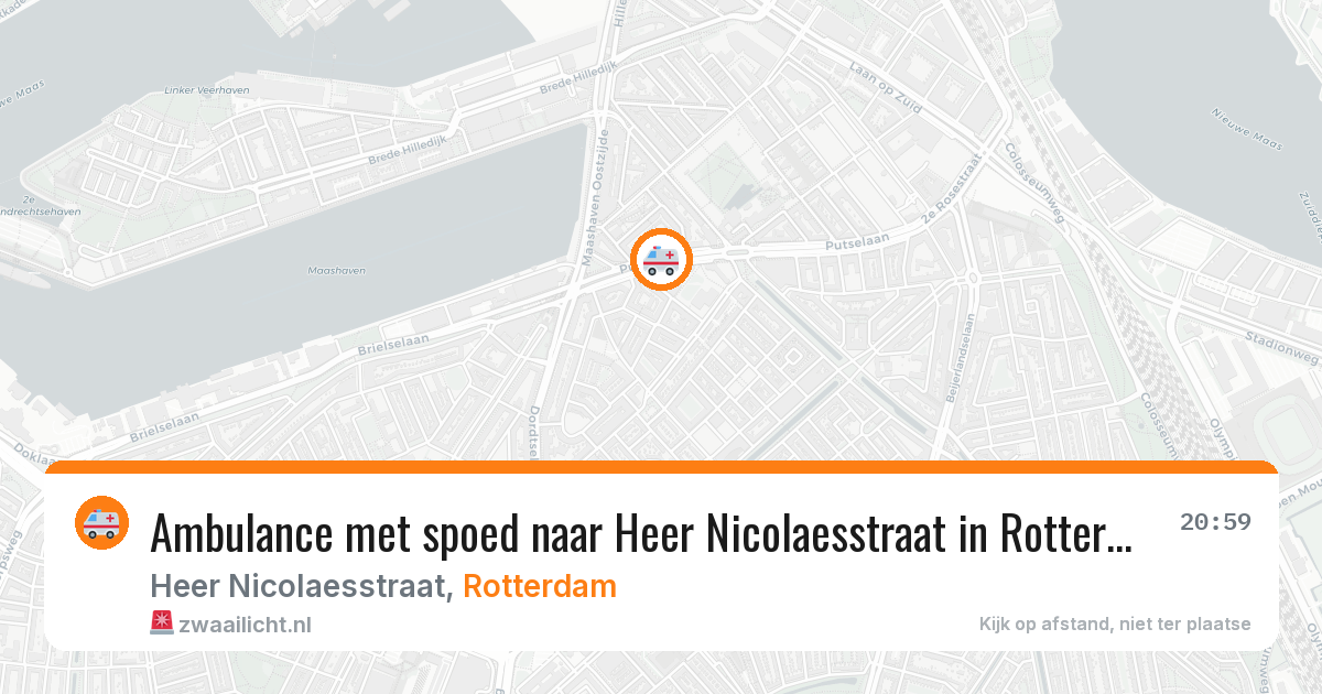 Ambulance met spoed naar Heer Nicolaesstraat in Rotterdam — 16 jun 2026