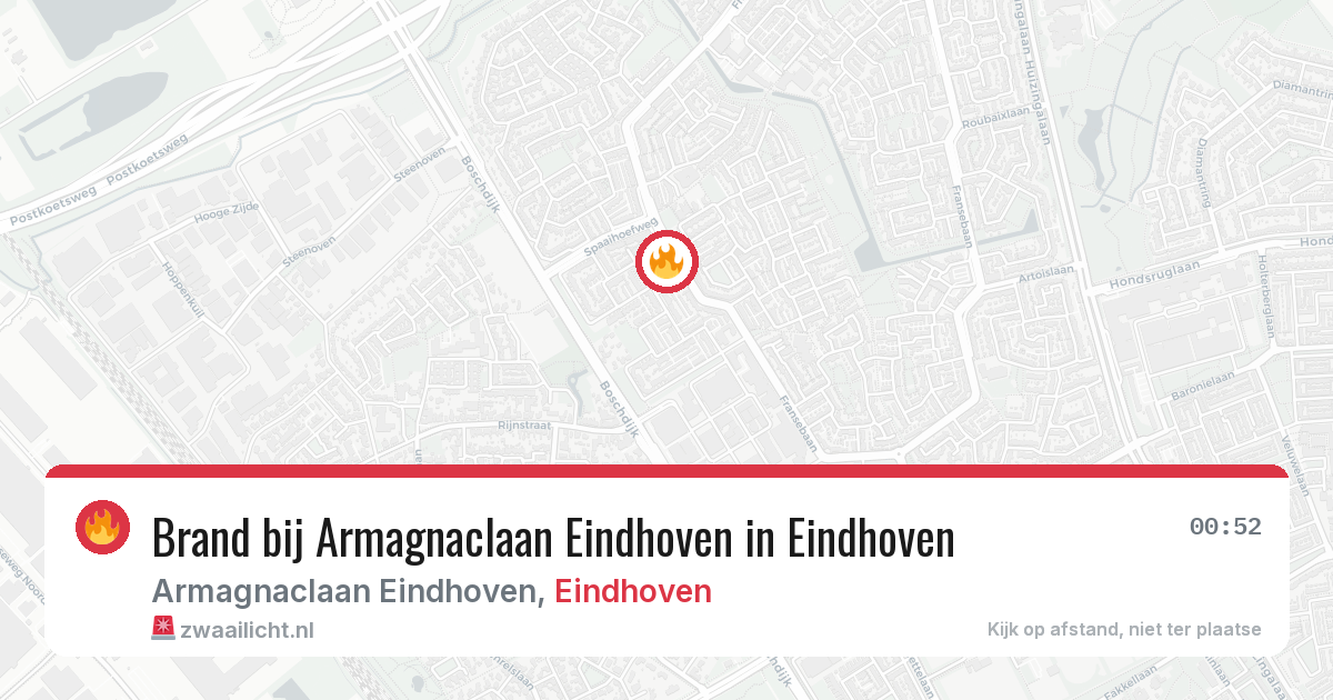 Brand bij Armagnaclaan Eindhoven in Eindhoven — 11 apr 2026